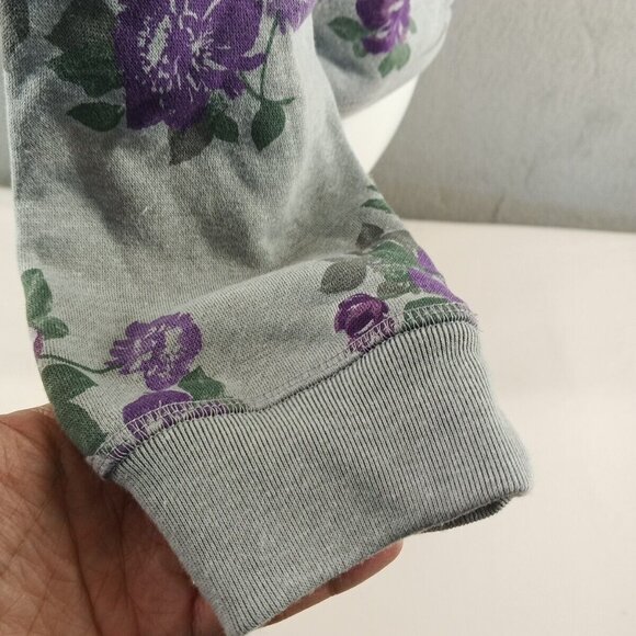 NWT KAREN SCOTT Floral Fleece Cozy Sweatshirt Pullover Small(4-6) Cotton Blend - Picture 7 of 13